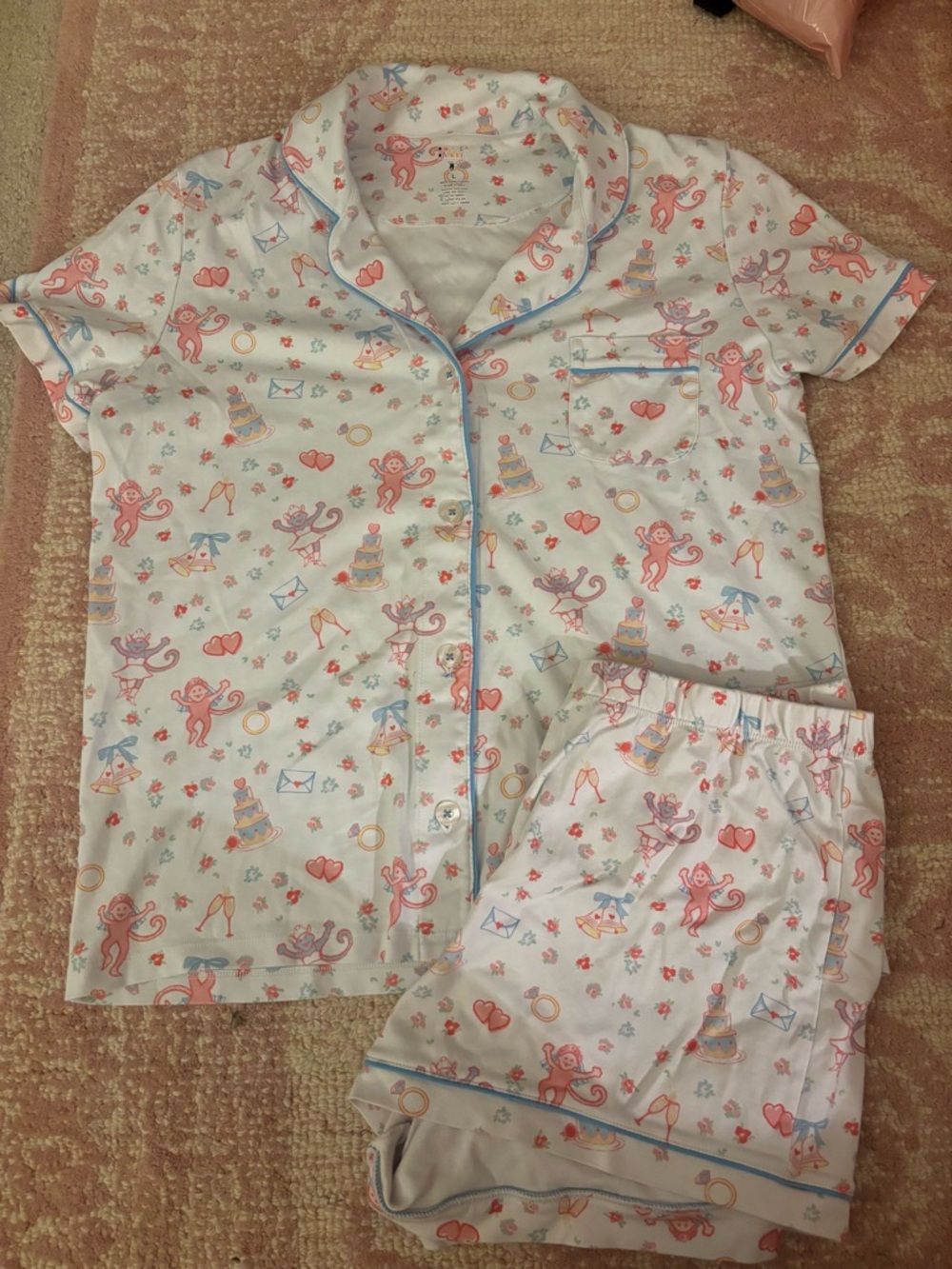 Roller Rabbit “Monkey Said Yes” Polo Pajama